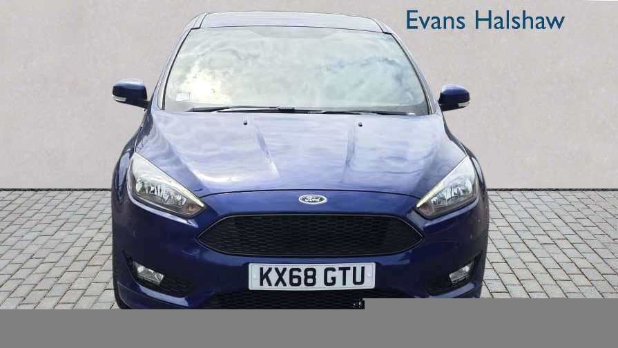 Ford Focus 1.0 Ecoboost 140 St-line Navigation 2018 KX68GTU Blue #3