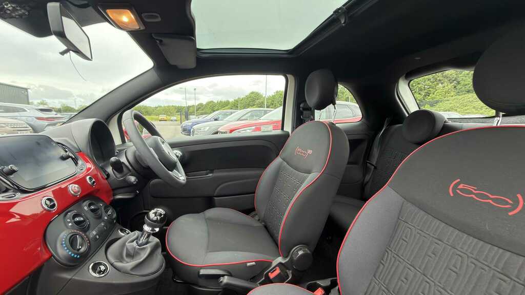 Fiat 500 1.0 Mild Hybrid Red 2022 FV22UXK White #6