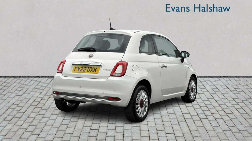 Fiat 500 1.0 Mild Hybrid Red 2022 FV22UXK White #2