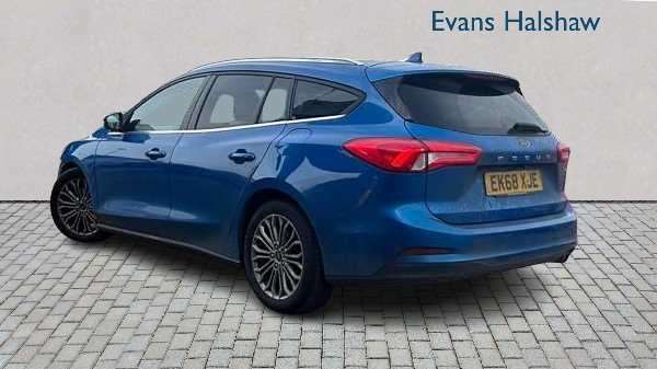 Ford Focus 1.5 Ecoblue 120 Titanium X 2018 EK68XJE Blue #3