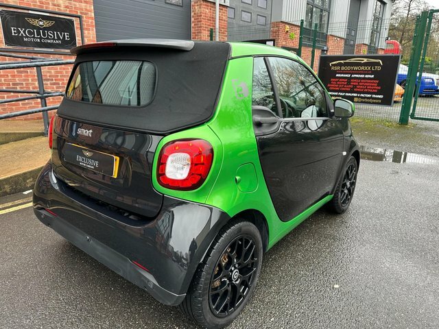 Smart Fortwo Cabrio 2017 17.6Kwh Prime Premium Plus Cabriolet 2 GY67NJE Green #4