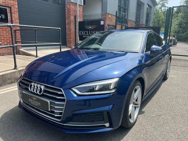 Audi A5 2017 2.0 Tdi S Line Sportback S Tronic Quattro Eur BP17WRF Blue #3