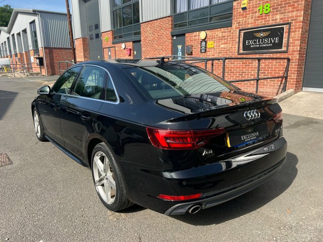 Audi A4 2018 1.4 Tfsi S Line S Tronic Euro 6 Ss GV18BMO Black #4
