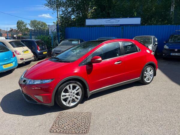 Honda Civic 1.8 I-vtec Ex Gt Red #5