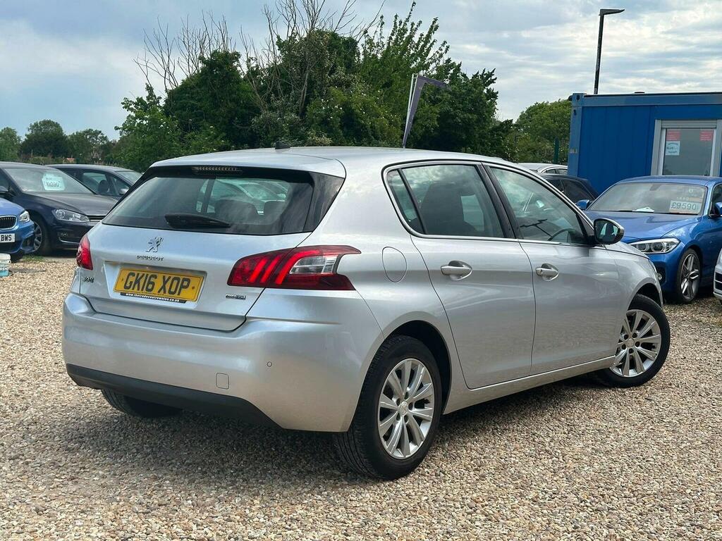 Peugeot 308 Hatchback 1.6 Bluehdi Allure Euro 6 Ss 201 GK16XOP Silver #3