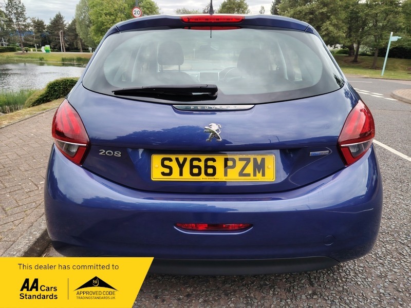 Peugeot 208 1.2 Puretech Active Hatchback SY66PZM Blue #6