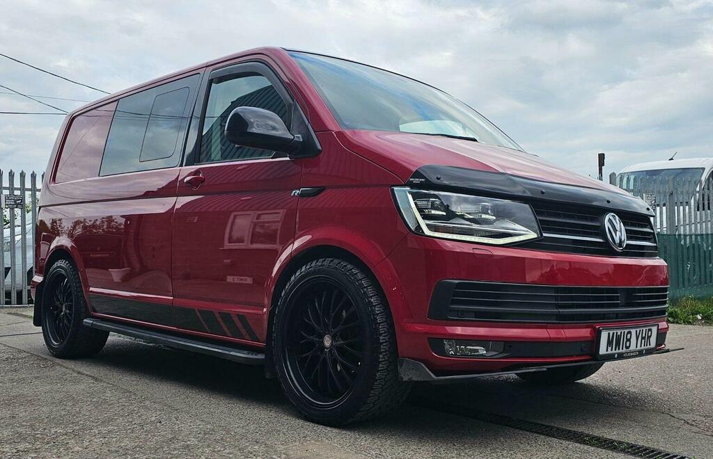 Volkswagen Transporter Combi Van 2.0 Tdi T30 Bluemotion Tech Edition Komb MW18YHR Red #6