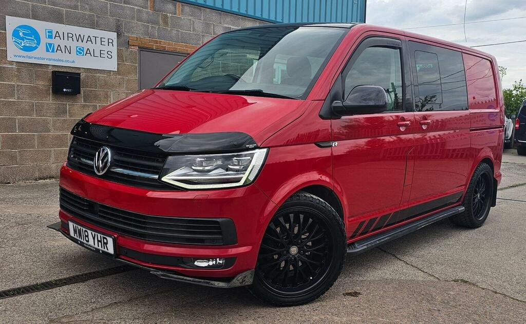 Volkswagen Transporter Combi Van 2.0 Tdi T30 Bluemotion Tech Edition Komb MW18YHR Red #3
