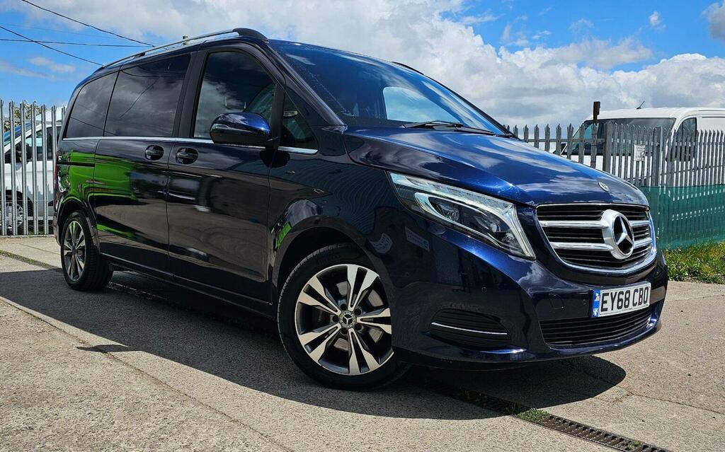 Mercedes-Benz V Class Mpv 2.2 V220d Bluetec Sport G-tronic Euro 6 Ss EY68CBO Blue #4