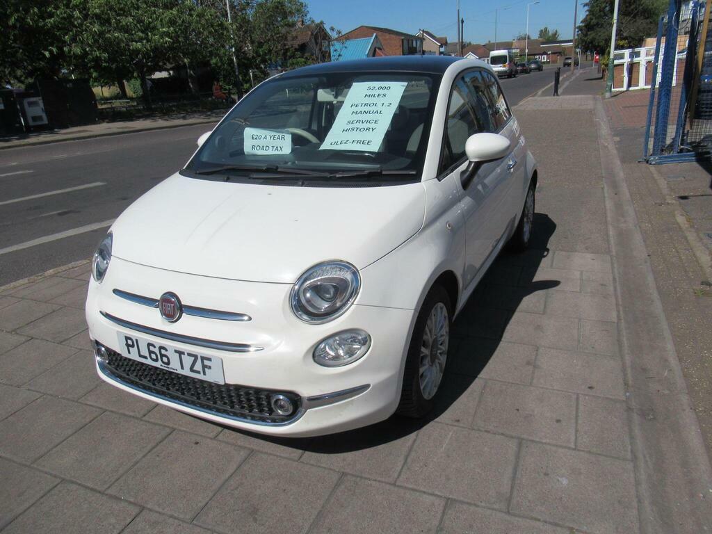 Fiat 500 1.2 Lounge Euro 6 S S PL66TZF White #6
