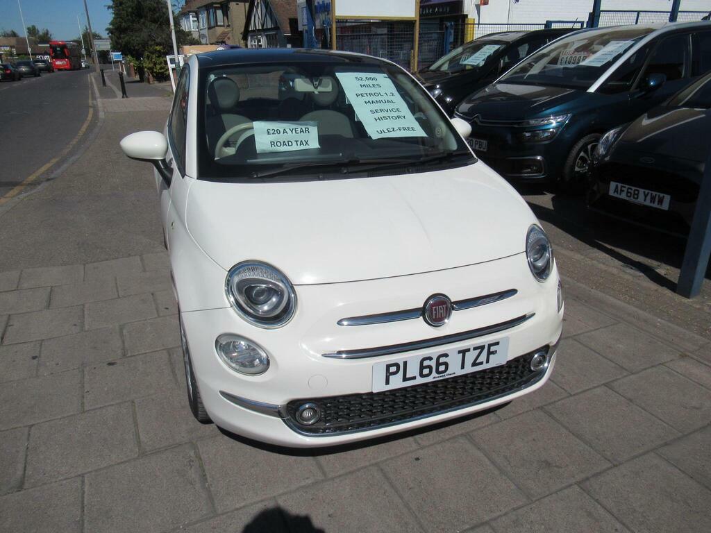Fiat 500 1.2 Lounge Euro 6 S S PL66TZF White #5