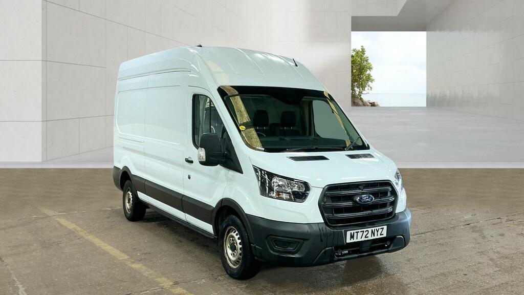 Ford Transit Custom 2.0 350 Ecoblue Mhev Leader Panel Van M MT72NYZ White #2