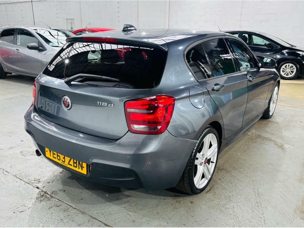 BMW 1 Series 2.0 118D M Sport Euro 5 S S YE63ZBN Grey #4