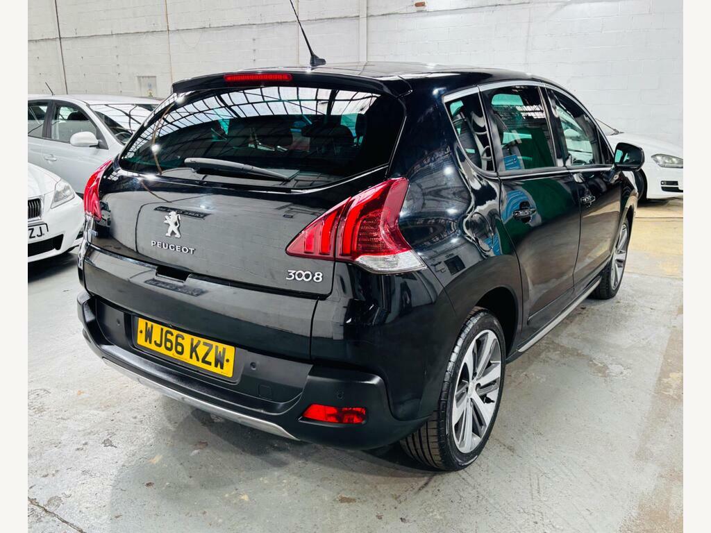 Peugeot 3008 1.6 Bluehdi Allure Eat Euro 6 S S WJ66KZW Black #4