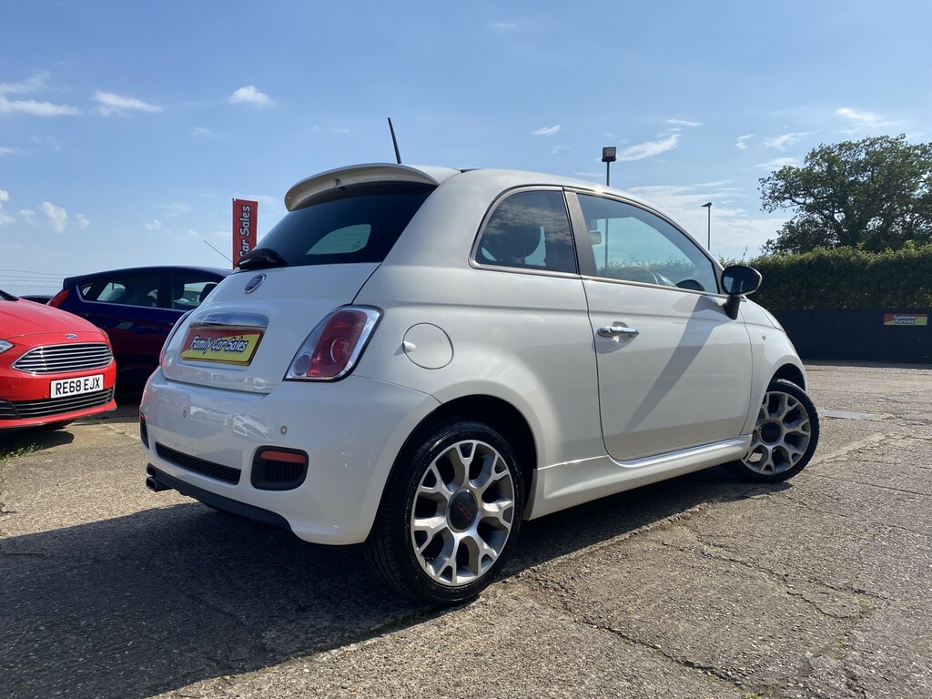Fiat 500 Hatchback 1.2 500 1.2 69Hp S 201565 EJ65HFL White #4