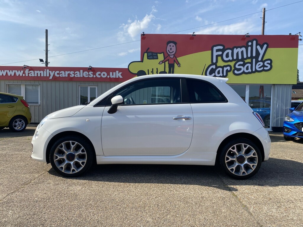 Fiat 500 Hatchback 1.2 500 1.2 69Hp S 201565 EJ65HFL White #6