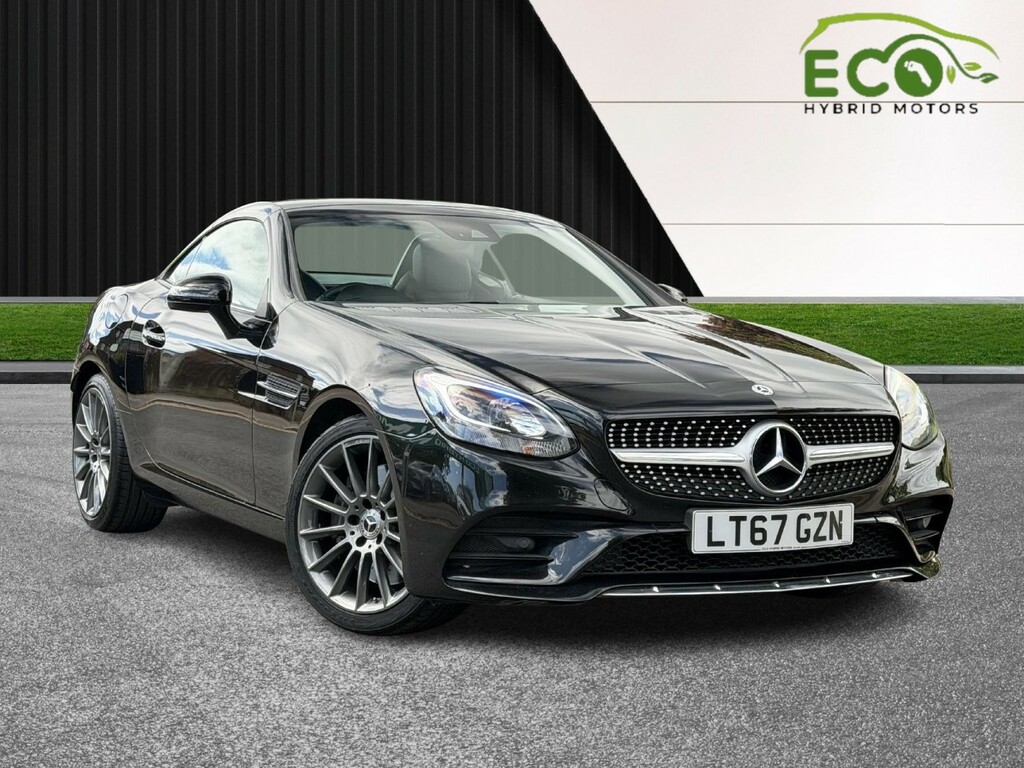 Mercedes-Benz SLC Convertible 2.0 Slc200 Amg Line 201767 LT67GZN Black #2