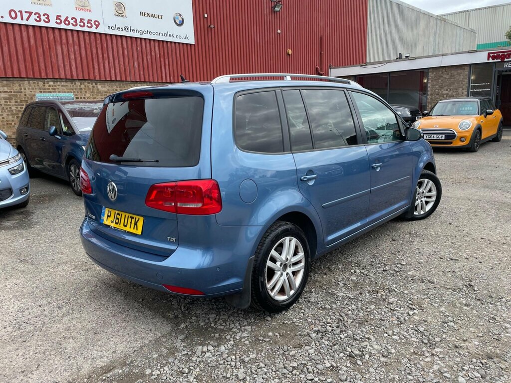 Volkswagen Touran 1.6 Tdi Se Dsg Euro 5 PJ61UTK Blue #6