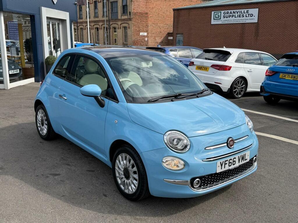 Fiat 500 Hatchback 1.2 Lounge Euro 6 Ss 201666 YF66VML Blue #4