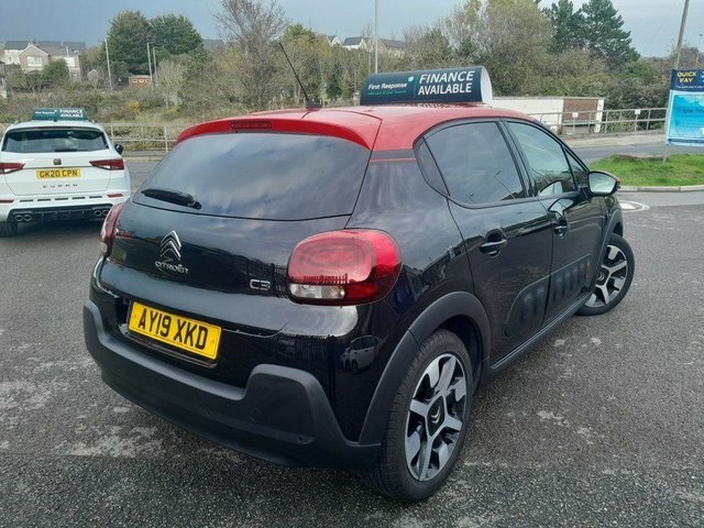 Citroen C3 2019 1.2 Puretech Flair Hatchback Manua AY19XKD Black #3