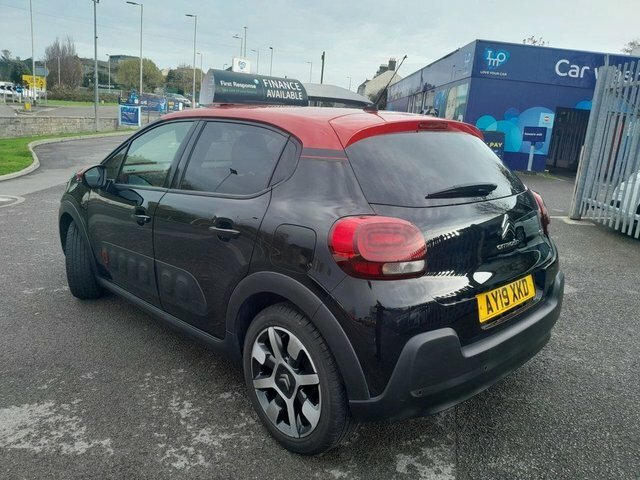 Citroen C3 2019 1.2 Puretech Flair Hatchback Manua AY19XKD Black #4