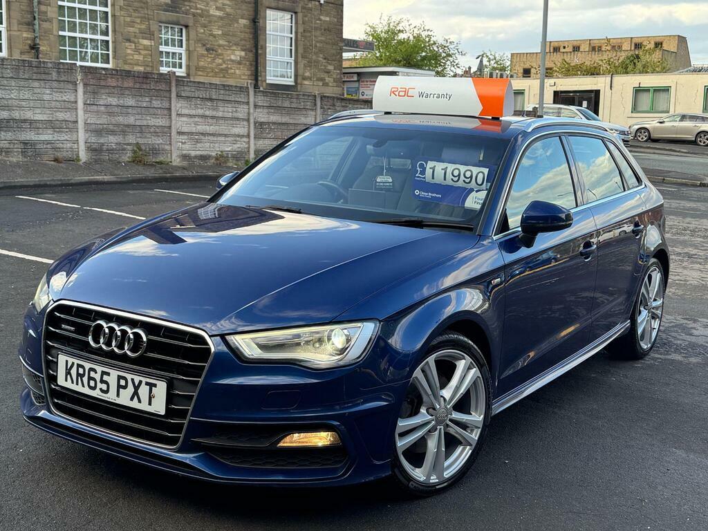 Audi A3 2.0 Tdi Quattro S Line Nav KR65PXT Blue #5