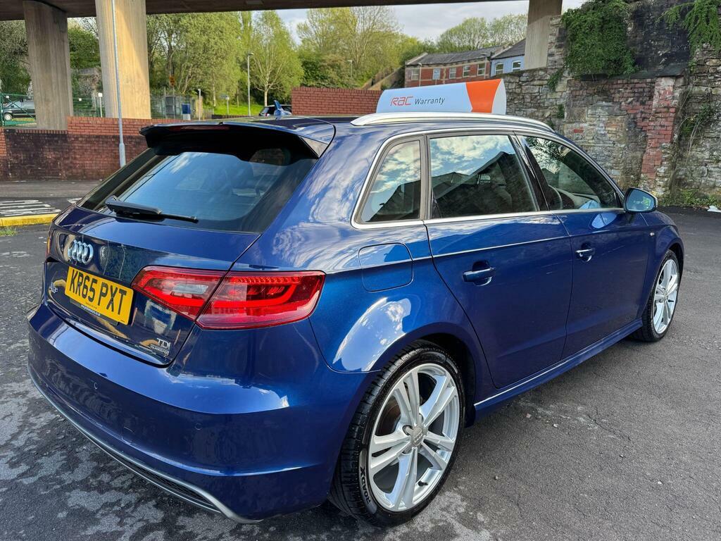 Audi A3 2.0 Tdi Quattro S Line Nav KR65PXT Blue #6