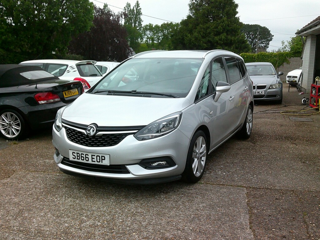 Vauxhall Zafira Tourer Mpv 1.4 I Turbo Sri Nav 2017 SB66EOP Silver #5
