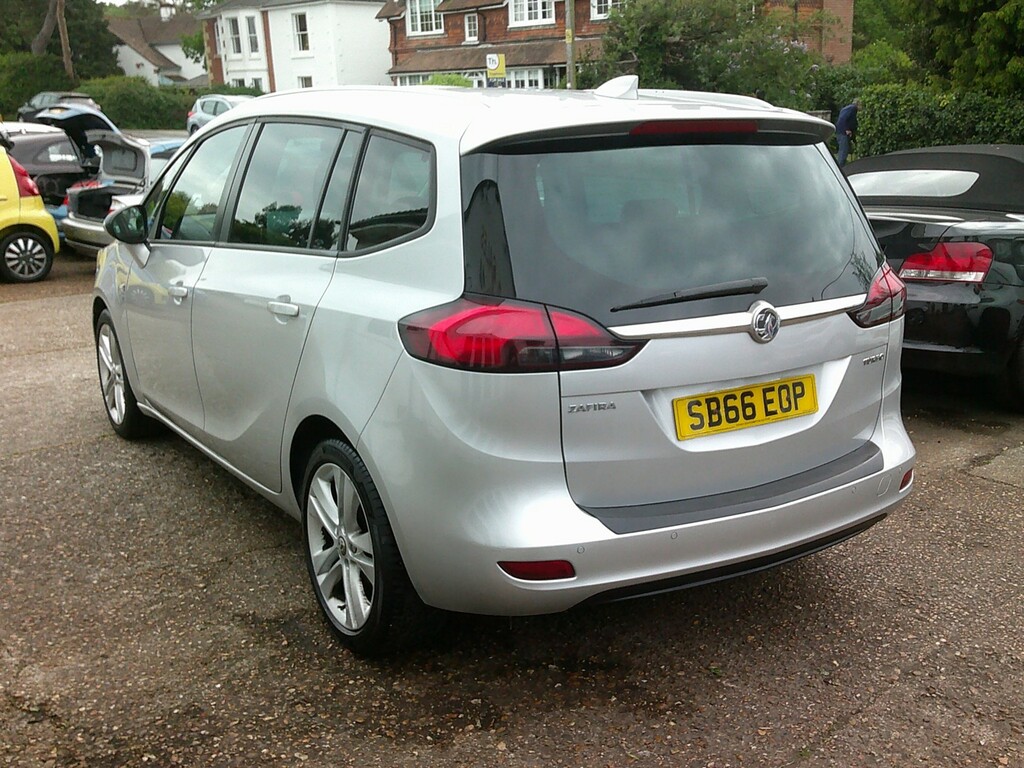 Vauxhall Zafira Tourer Mpv 1.4 I Turbo Sri Nav 2017 SB66EOP Silver #4