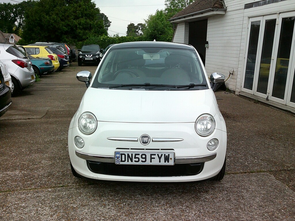 Fiat 500 Hatchback 1.2 500 1.2 Lounge Start Stop 2009 DN59FYW White #6