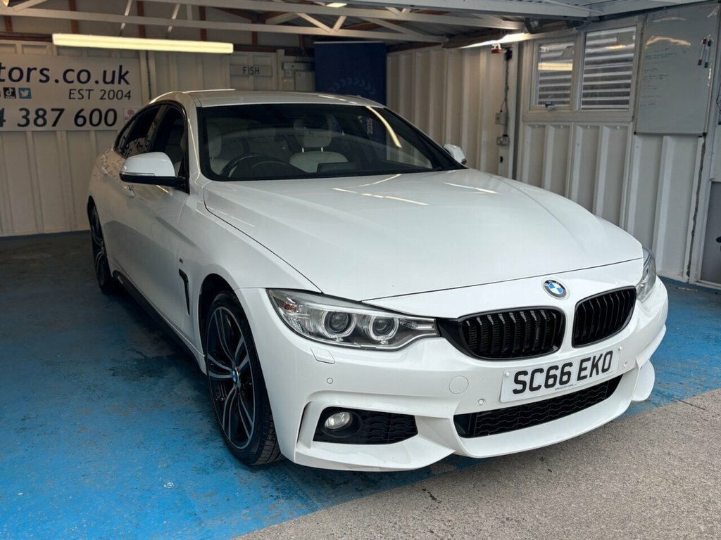BMW 4 Series Gran Coupe 3L M Sport SC66EKO White #4