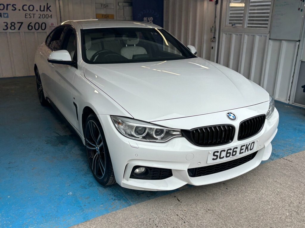 BMW 4 Series Gran Coupe 3L M Sport SC66EKO White #6