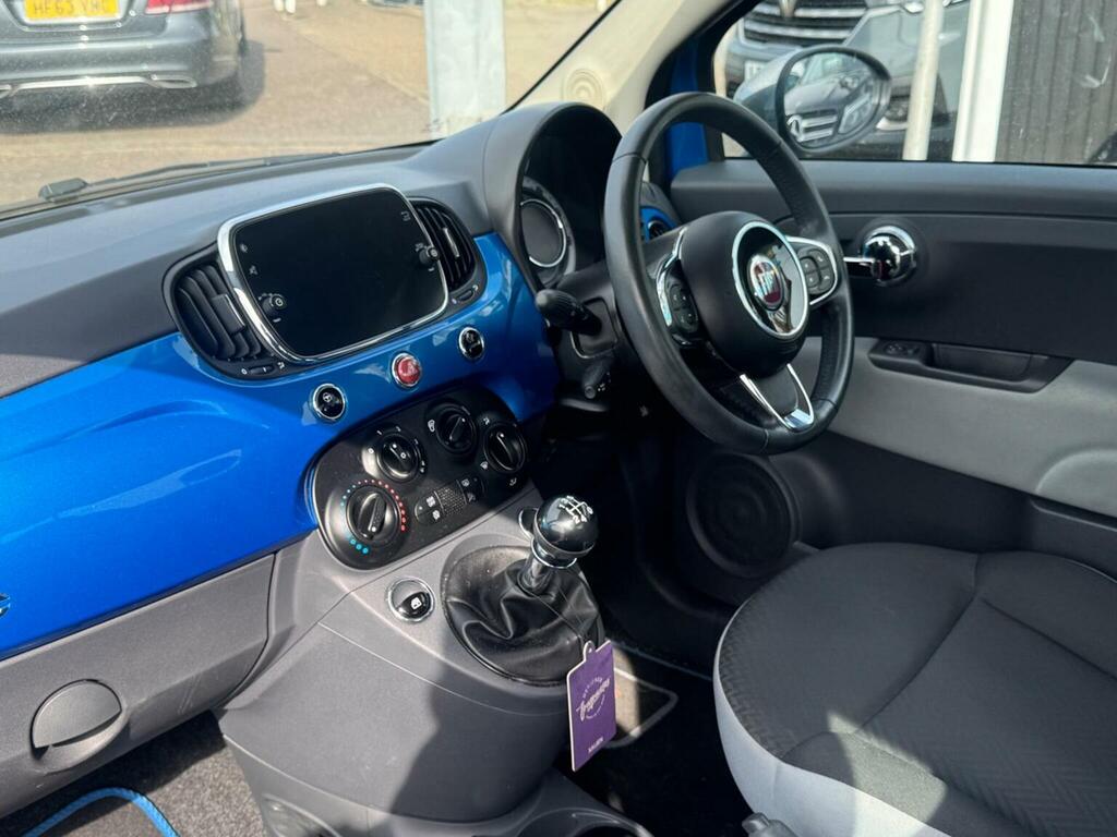Fiat 500 Hatchback 1.2 Mirror Euro 6 Ss 201717 RE17SZF Blue #3