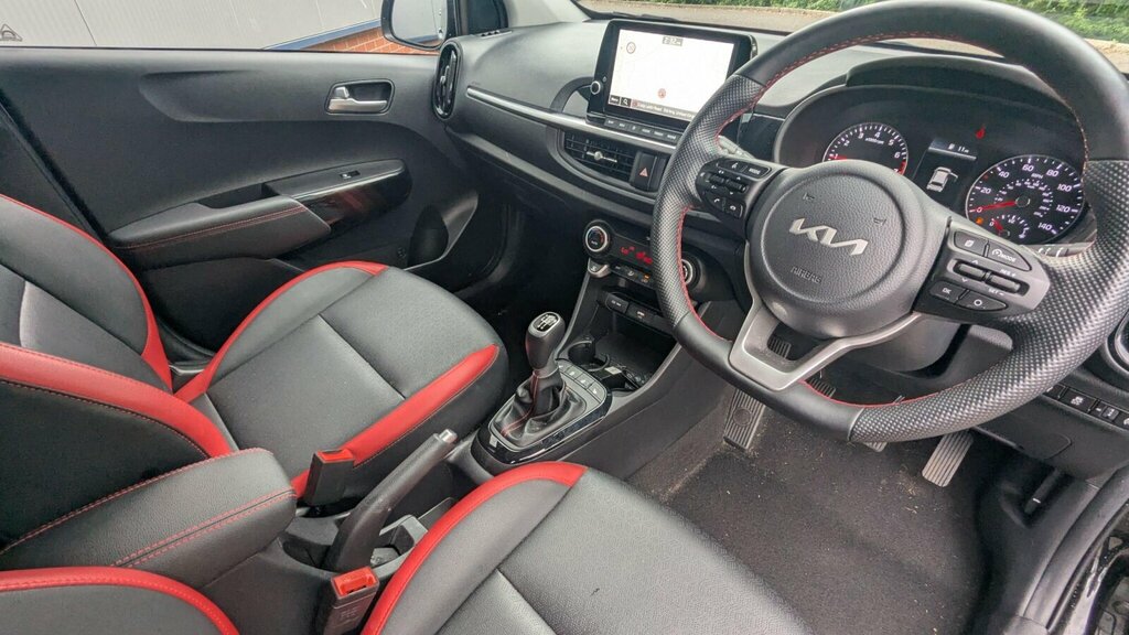 Kia Picanto 1.0 T-gdi Gt-line S Euro 6 Ss SD23KZA Black #5