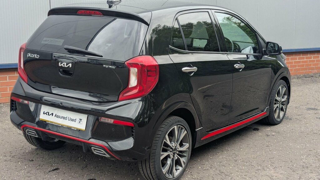 Kia Picanto 1.0 T-gdi Gt-line S Euro 6 Ss SD23KZA Black #4