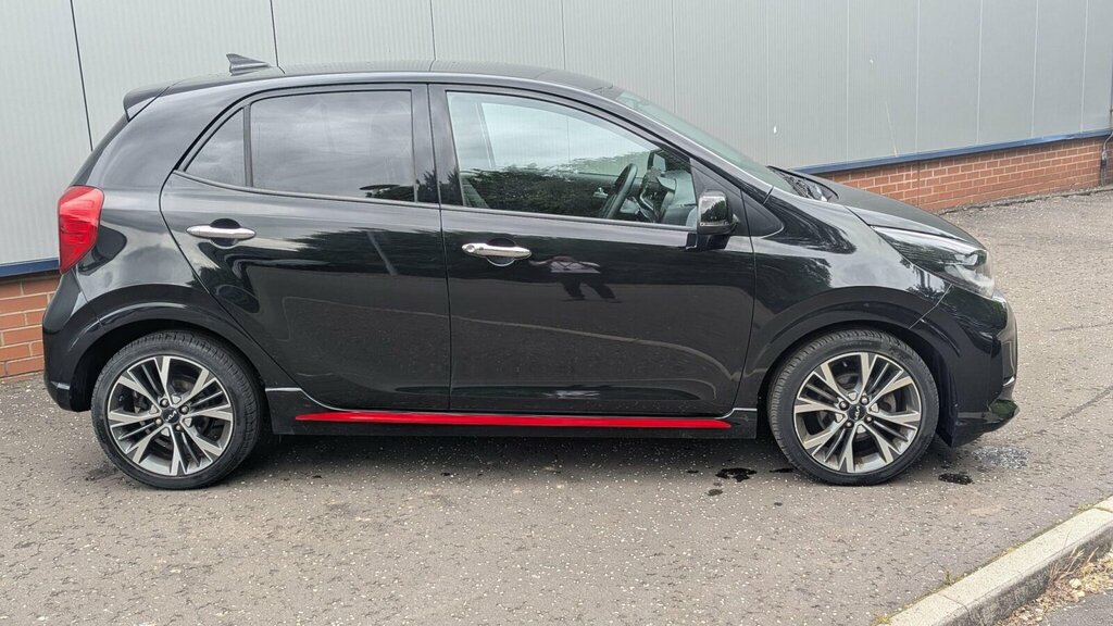 Kia Picanto 1.0 T-gdi Gt-line S Euro 6 Ss SD23KZA Black #3