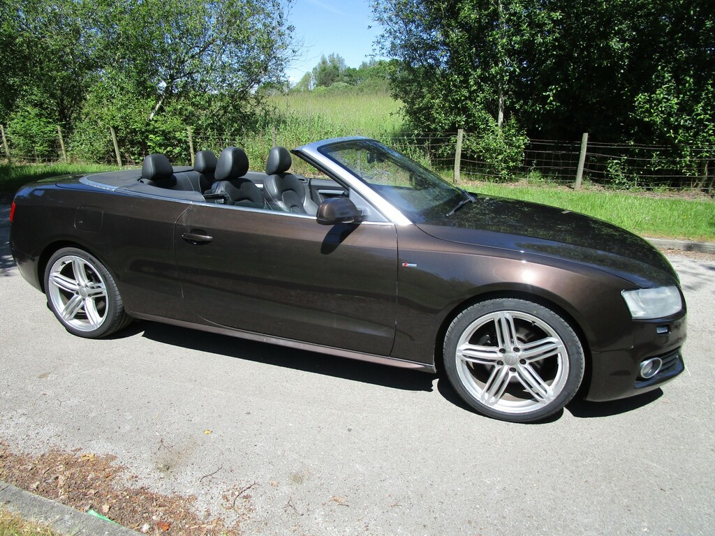 Audi A5 2.0 Tdi S Line - Convertible - Mot May 2027 - Full BJ11VZT Brown #3