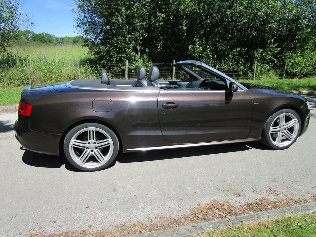 Audi A5 2.0 Tdi S Line - Convertible - Mot May 2027 - Full BJ11VZT Brown #4
