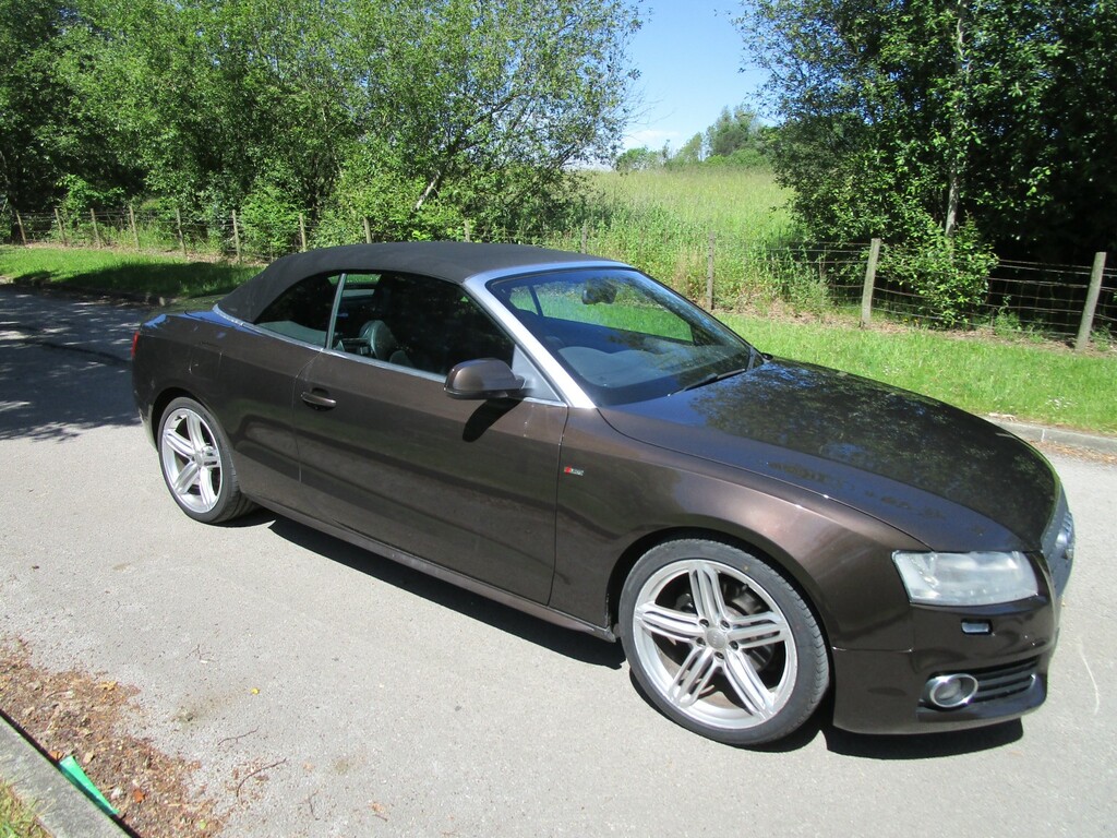 Audi A5 2.0 Tdi S Line - Convertible - Mot May 2027 - Full BJ11VZT Brown #2