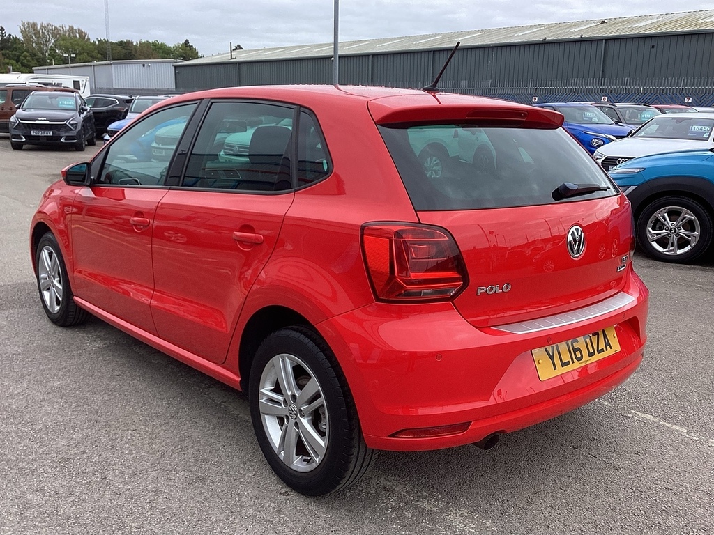 Volkswagen Polo Tsi Bluemotion Tech Match YL16DZA Red #2