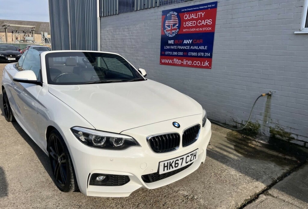 BMW 2 Series 2.0 218D M Sport Convertible 2017 White