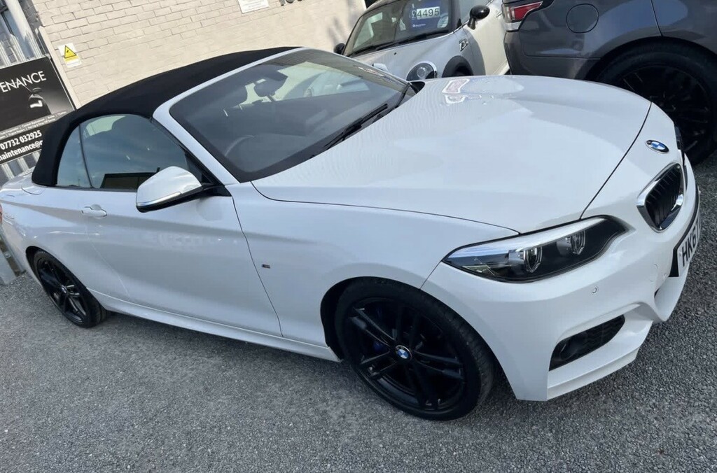 BMW 2 Series 2.0 218D M Sport Convertible 2017 D3BPX White #3