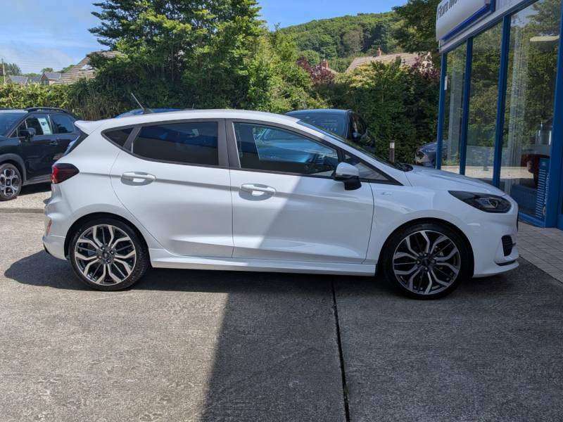 Ford Fiesta 1.0 Ecoboost Hybrid Mhev 125 St-line X - 2024 White #5