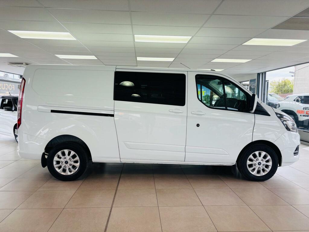 Ford Transit Custom 2.0 300 Ecoblue Limited Crew Van L2 H1 Euro 6 Ss MA72AXG White #6