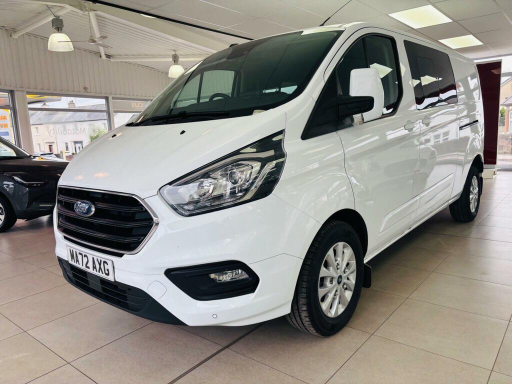 Ford Transit Custom 2.0 300 Ecoblue Limited Crew Van L2 H1 Euro 6 Ss MA72AXG White #5