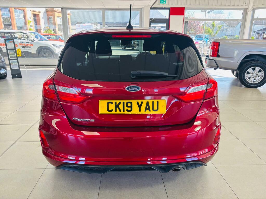 Ford Fiesta 1.0T Ecoboost St-line Euro 6 Ss CK19YAU Red #4