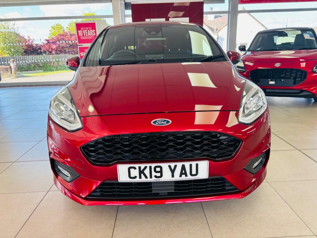 Ford Fiesta 1.0T Ecoboost St-line Euro 6 Ss CK19YAU Red #2