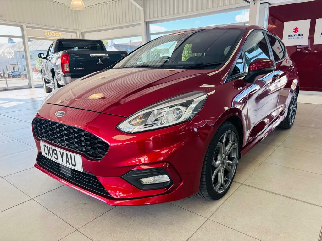Ford Fiesta 1.0T Ecoboost St-line Euro 6 Ss CK19YAU Red #3
