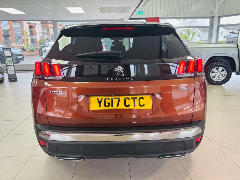Peugeot 3008 1.6 Bluehdi Gt Line Eat Euro 6 Ss YG17CTC Brown #4