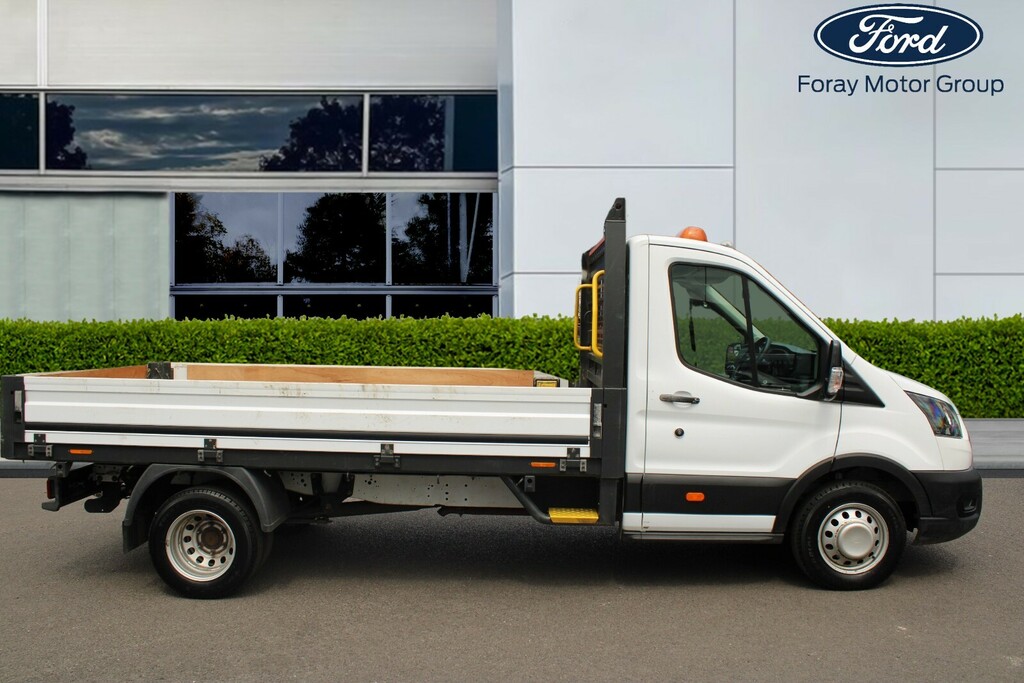 Ford Transit Custom 2.0 Ecoblue 130Ps Dropside MJ73OYL White #2